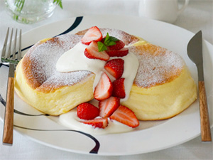 スフレパンケーキ